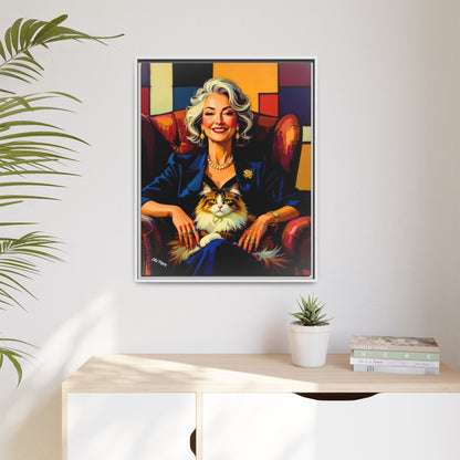 “The Matriarch: Cubist Portrait by Old Hippy