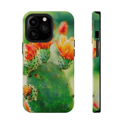 Cactus Bloom Phone Case — Impact-Resistant Floral iPhone Cover