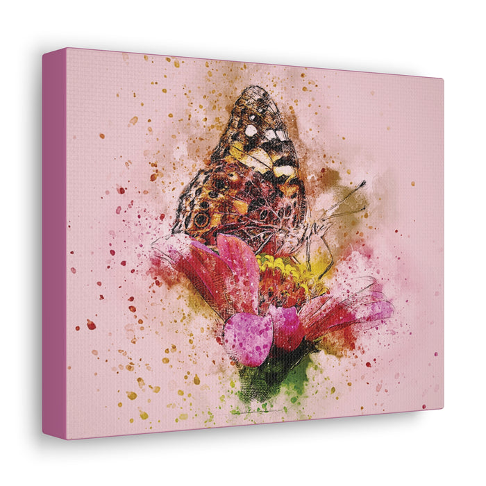 Butterfly Water Color Canvas Wrap