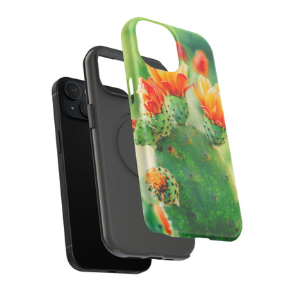 Cactus Bloom Phone Case — Impact-Resistant Floral iPhone Cover