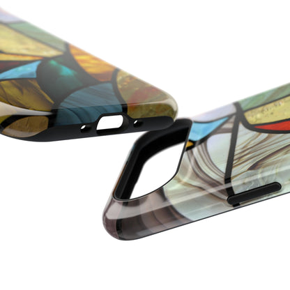Stained Glass Impact Phone Case — Colorful Mosaic Protective Cover