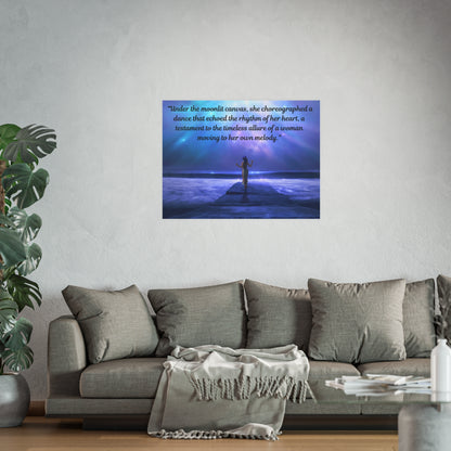 Moving to Her Own Melody Satin and Archival Matte Poster