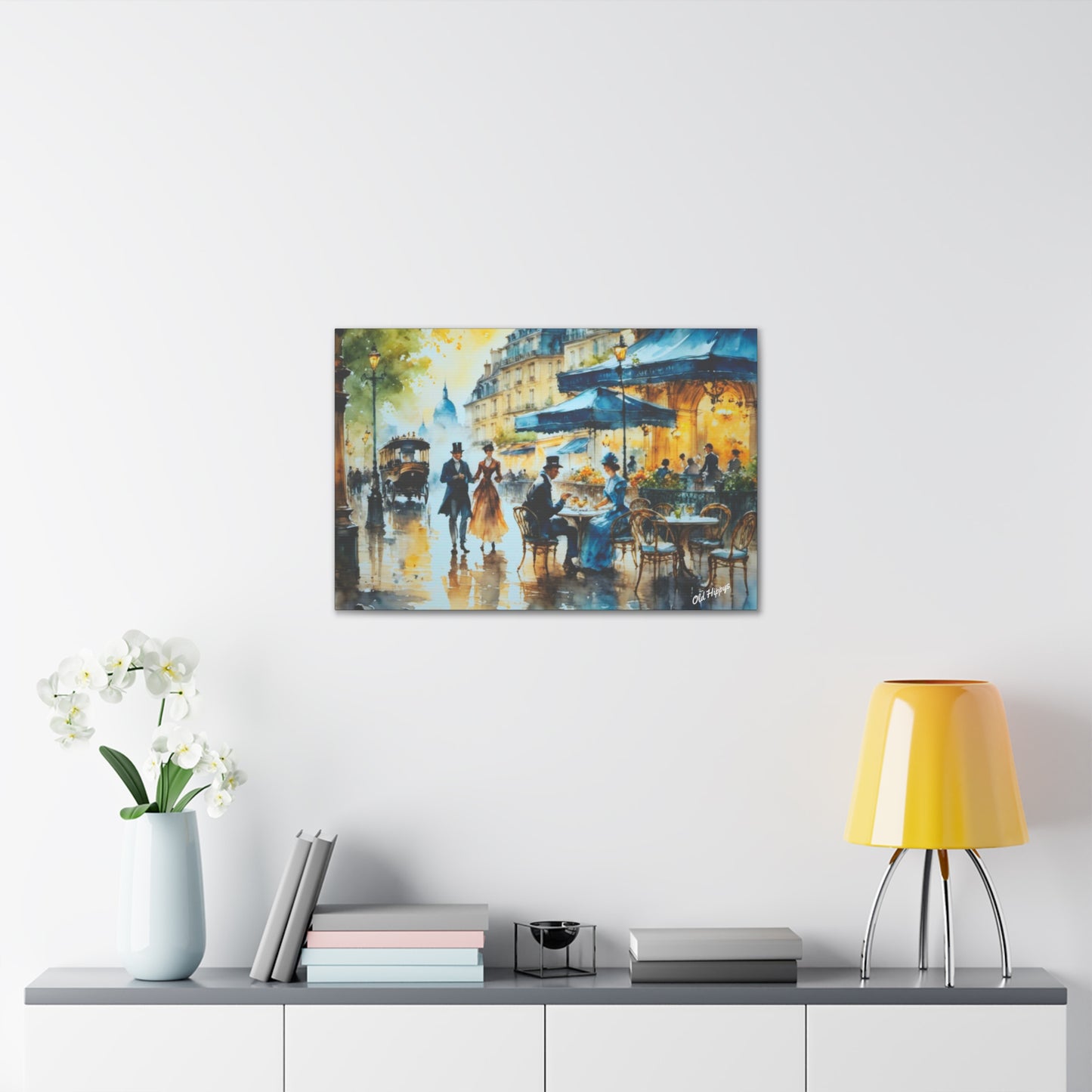 Champagne in Paris Canvas Wrap