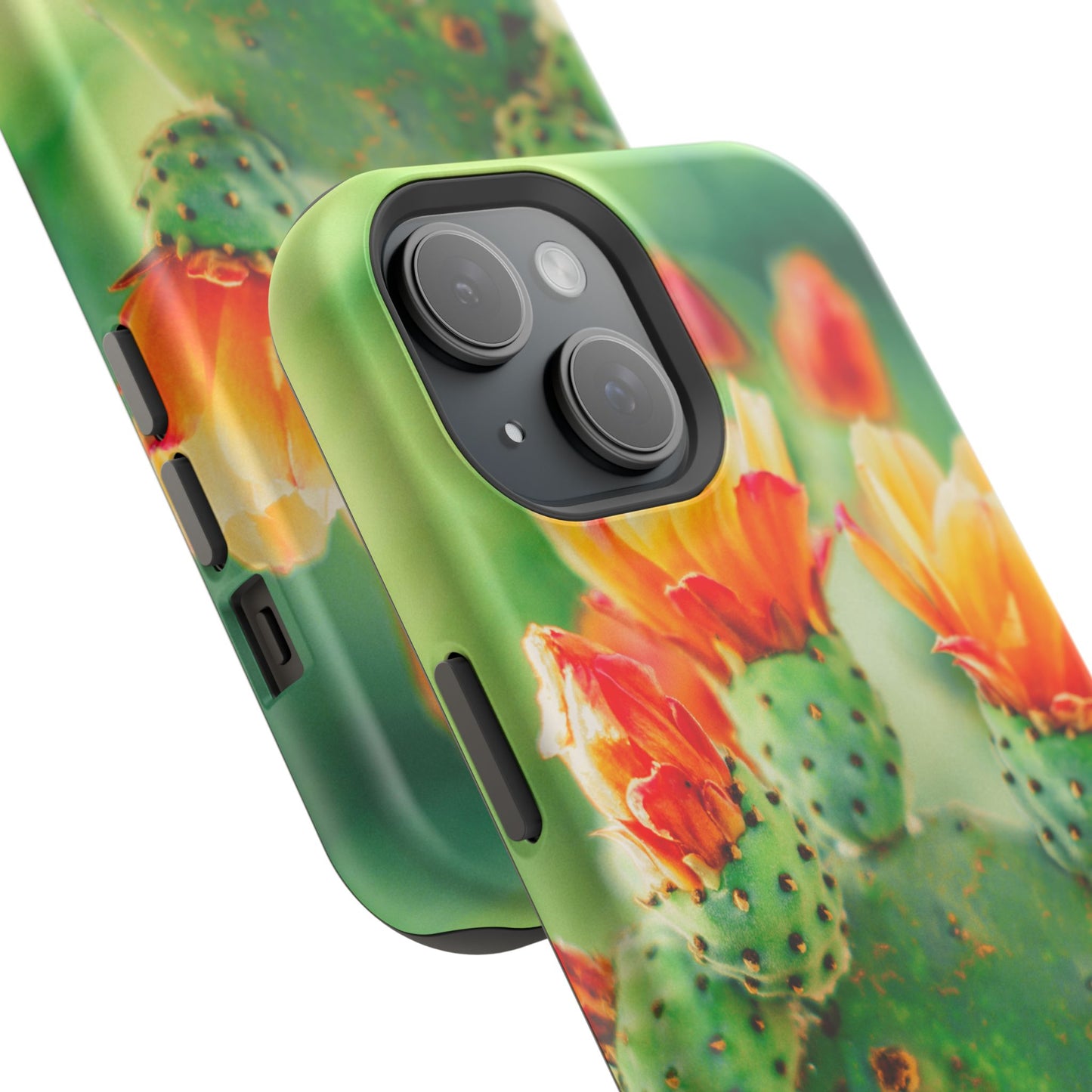 Cactus Bloom Phone Case — Impact-Resistant Floral iPhone Cover