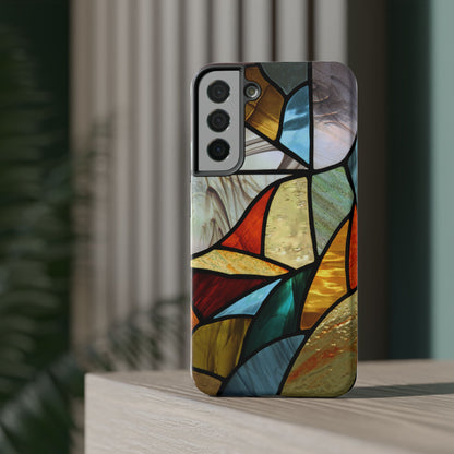 Stained Glass Impact Phone Case — Colorful Mosaic Protective Cover
