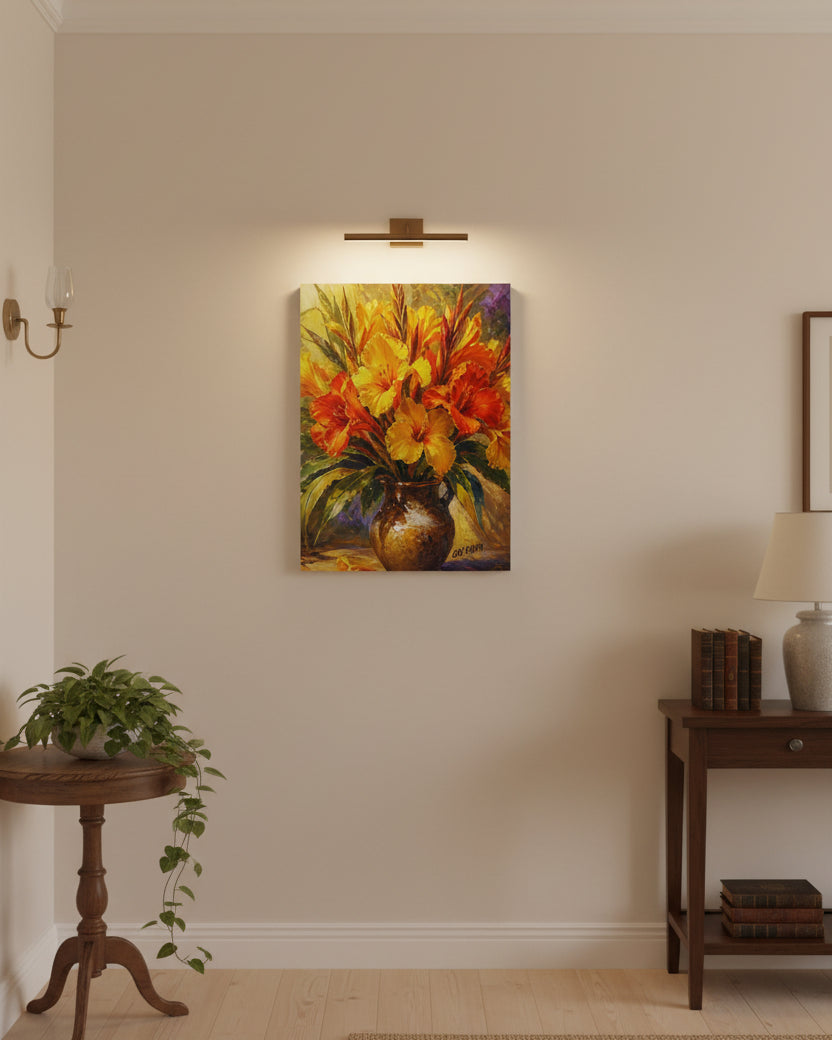 “Golden Canna Symphony” Canvas
