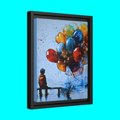 Dreamer's Pause Wood Framed Canvas Art by Old Hippy