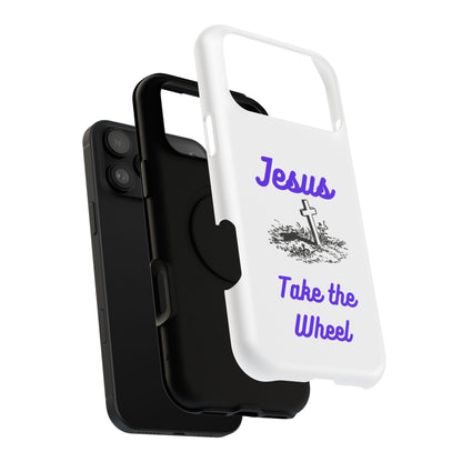 Jesus Take the Wheel Phone Case — Christian Impact-Resistant iPhone Case