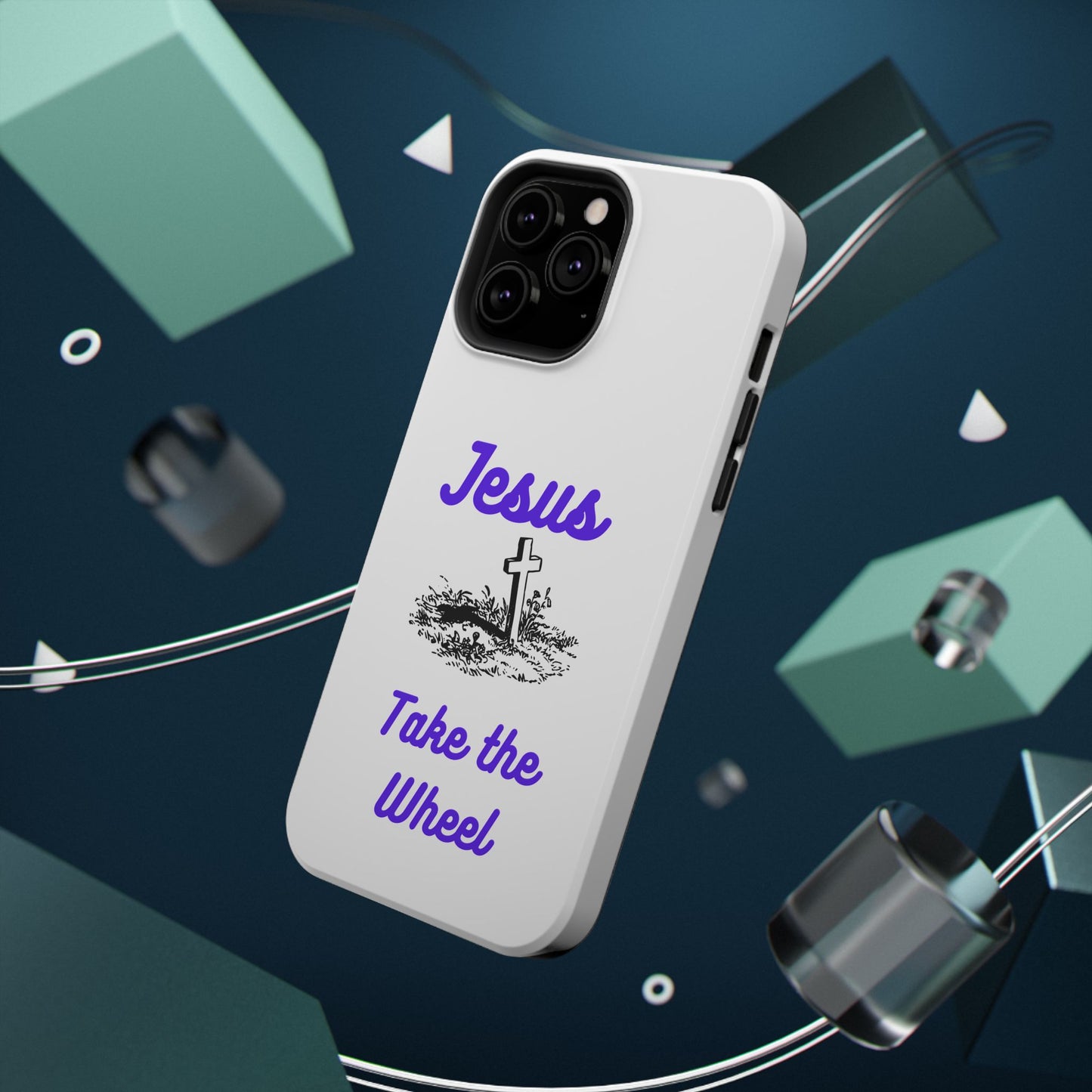 Jesus Take the Wheel Phone Case — Christian Impact-Resistant iPhone Case