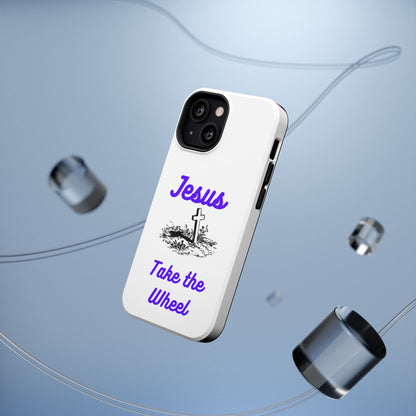 Jesus Take the Wheel Phone Case — Christian Impact-Resistant iPhone Case