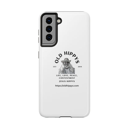 Old Hippys Phone Case — 'Life, Love, Peace, Contentment' Tough Protective Case
