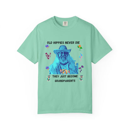Hippie Grandparent T-Shirt — 'Mark Your Transition from Young Hippie to Hippie Grandparent'