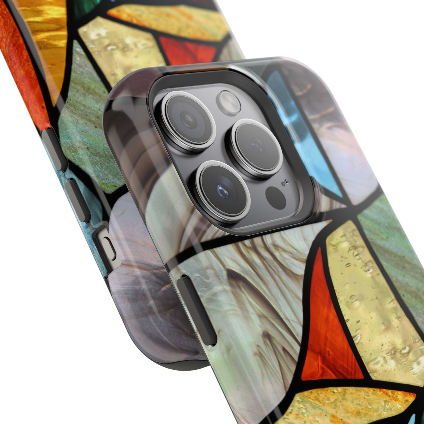 Stained Glass Impact Phone Case — Colorful Mosaic Protective Cover