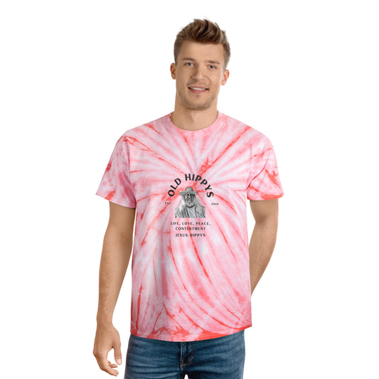 Old Hippys Logo Tie-Dye Tee