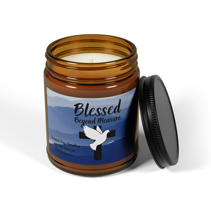 Blessed Beyond Measure Scented Soy Candle — Amber Jar