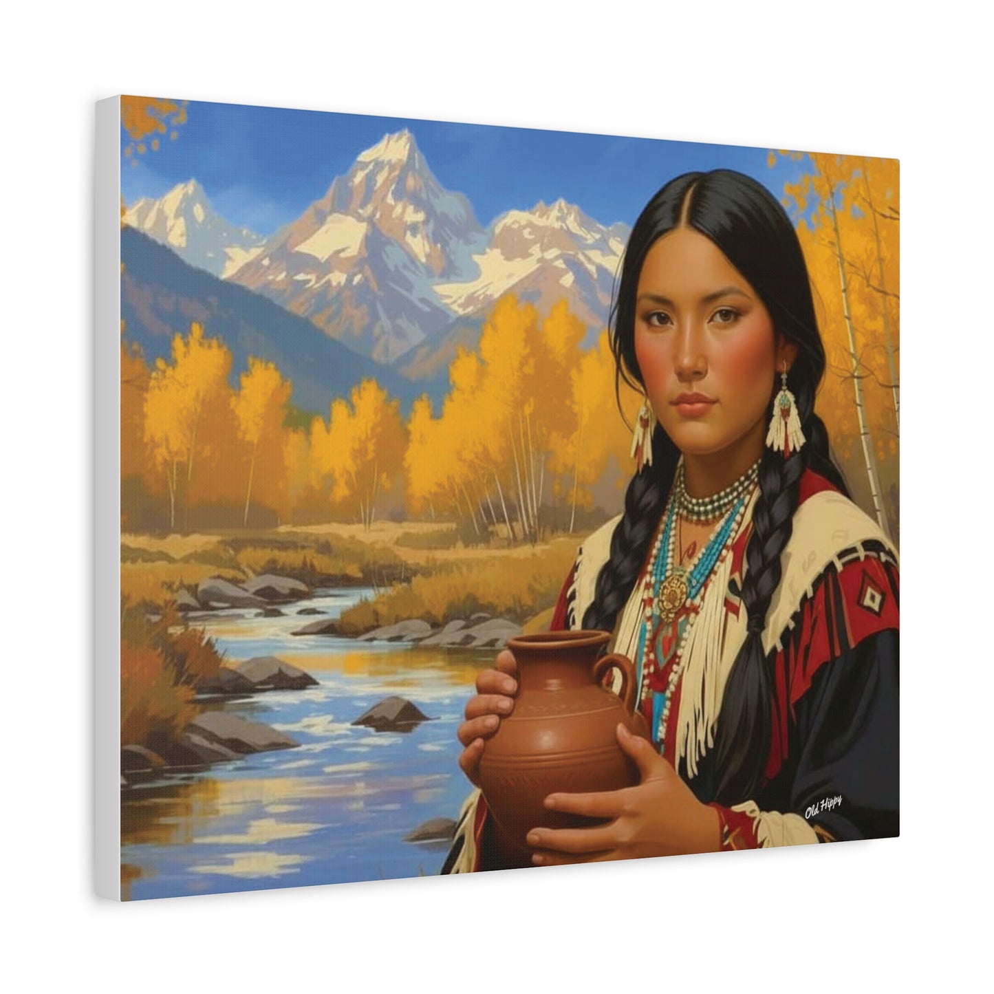 “Spirit of the Aspen Valley” — An AI-Generated Canvas by Old Hippy