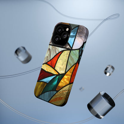 Stained Glass Impact Phone Case — Colorful Mosaic Protective Cover