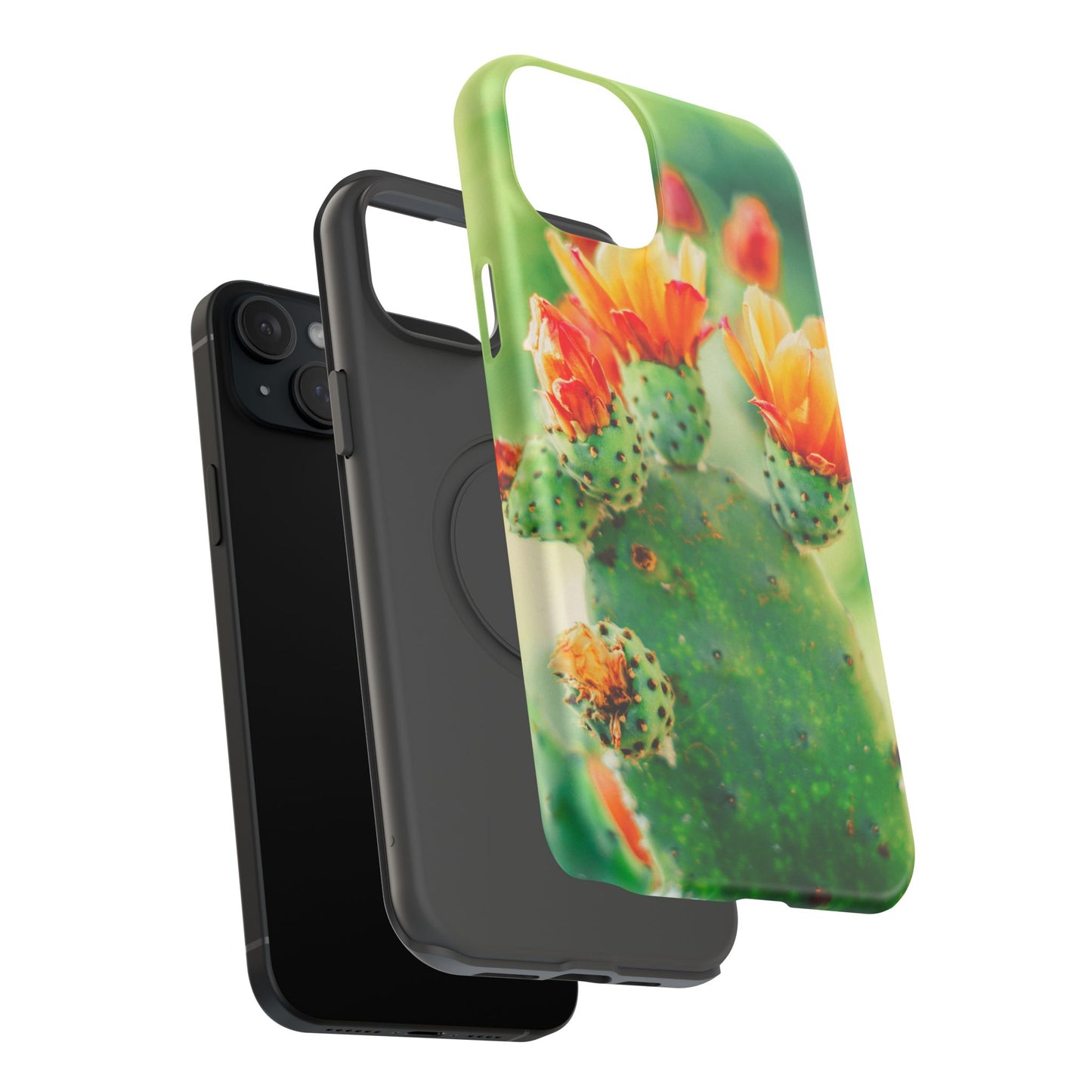 Cactus Bloom Phone Case — Impact-Resistant Floral iPhone Cover