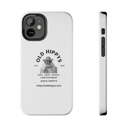 Old Hippys Phone Case — 'Life, Love, Peace, Contentment' Tough Protective Case