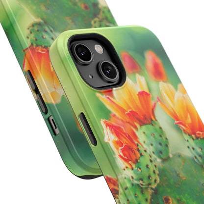 Cactus Bloom Phone Case — Impact-Resistant Floral iPhone Cover