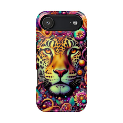 Leopard Psychedelic Phone Case — Vibrant Impact-Resistant iPhone Cover