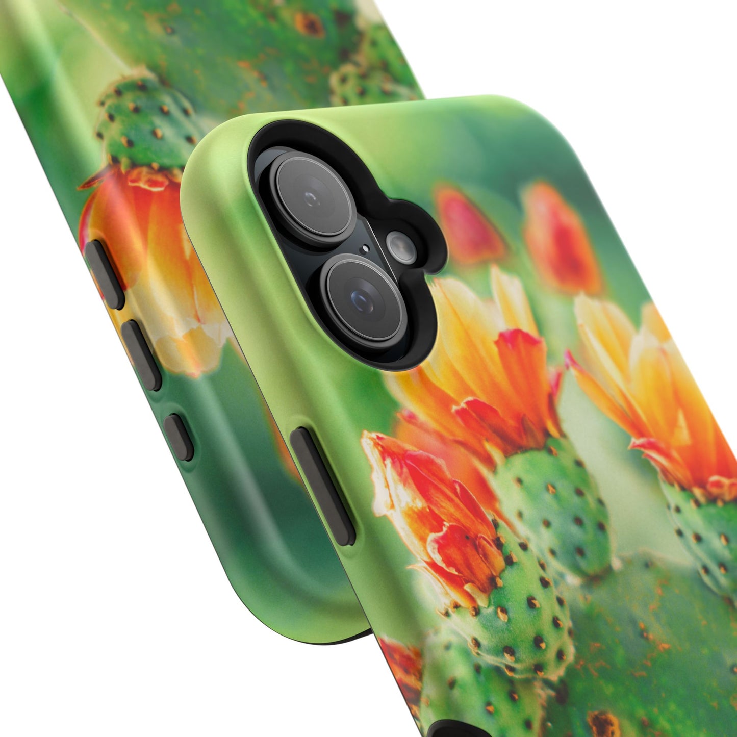 Cactus Bloom Phone Case — Impact-Resistant Floral iPhone Cover