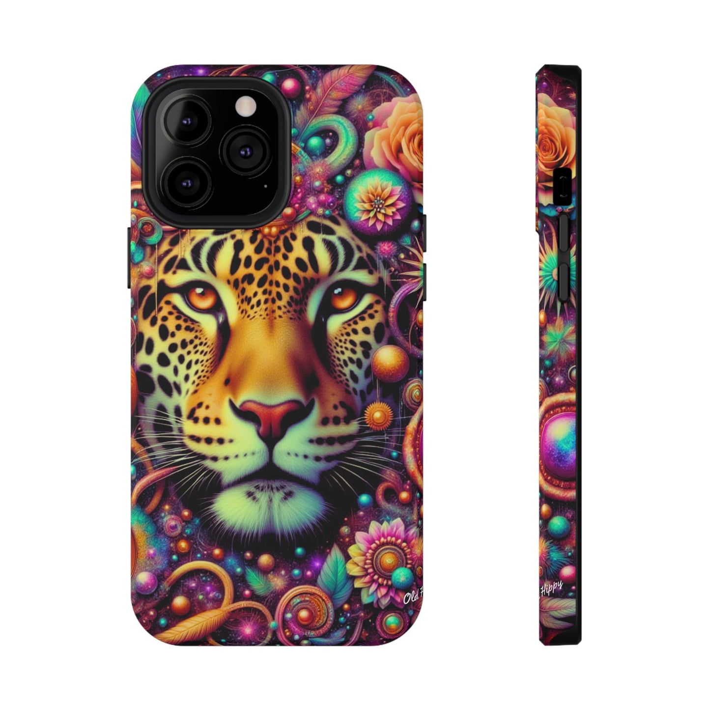 Leopard Psychedelic Phone Case — Vibrant Impact-Resistant iPhone Cover