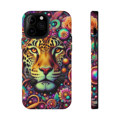 Leopard Psychedelic Phone Case — Vibrant Impact-Resistant iPhone Cover