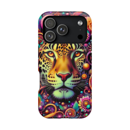 Leopard Psychedelic Phone Case — Vibrant Impact-Resistant iPhone Cover
