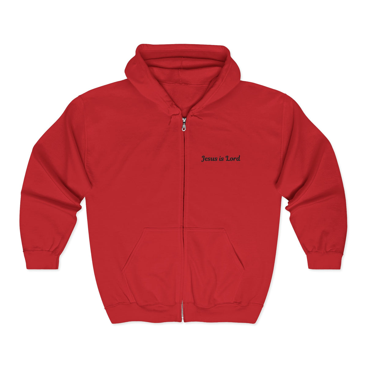 Jesus Is Lord Full-Zip Hoodie — John 3:16 Cross