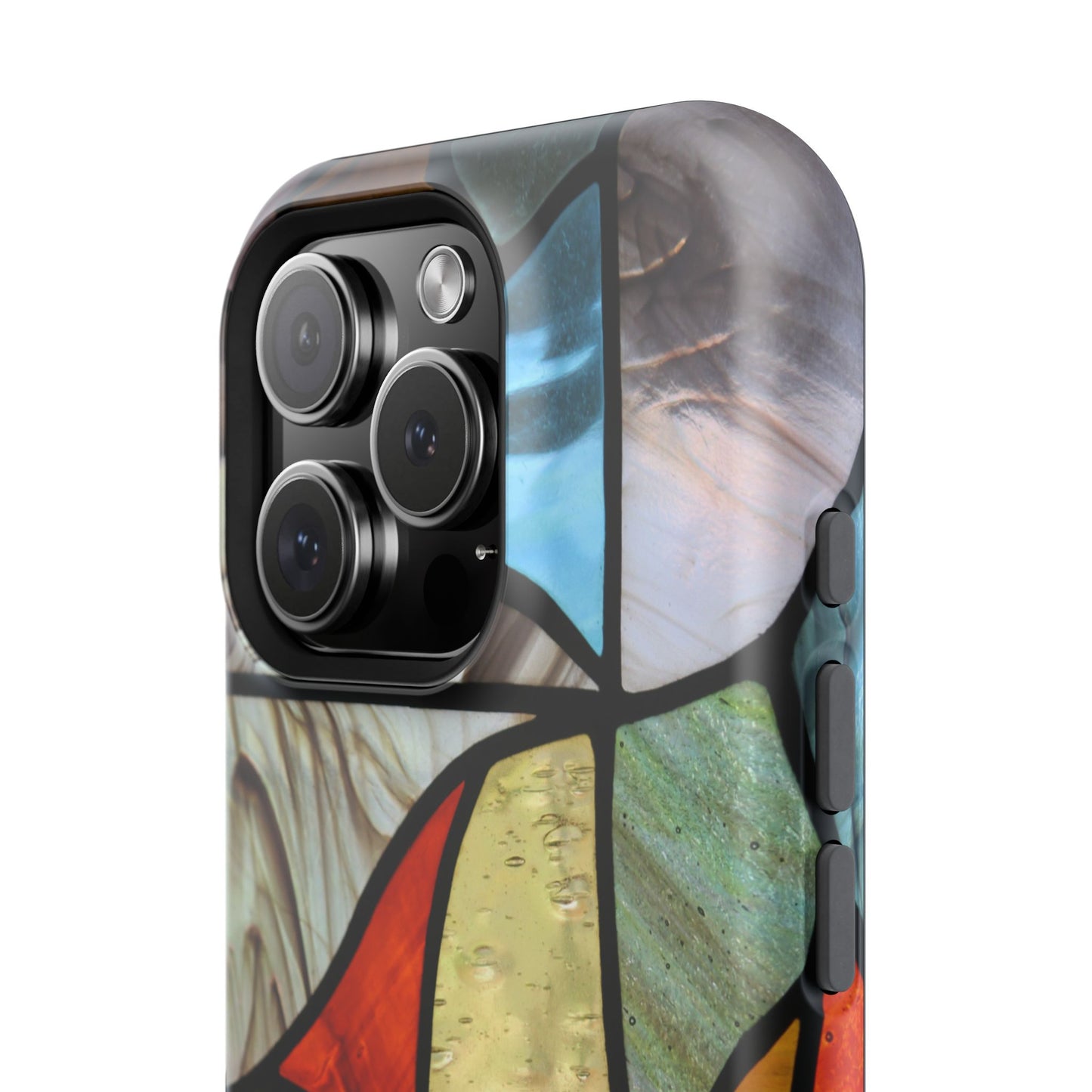 Stained Glass Impact Phone Case — Colorful Mosaic Protective Cover