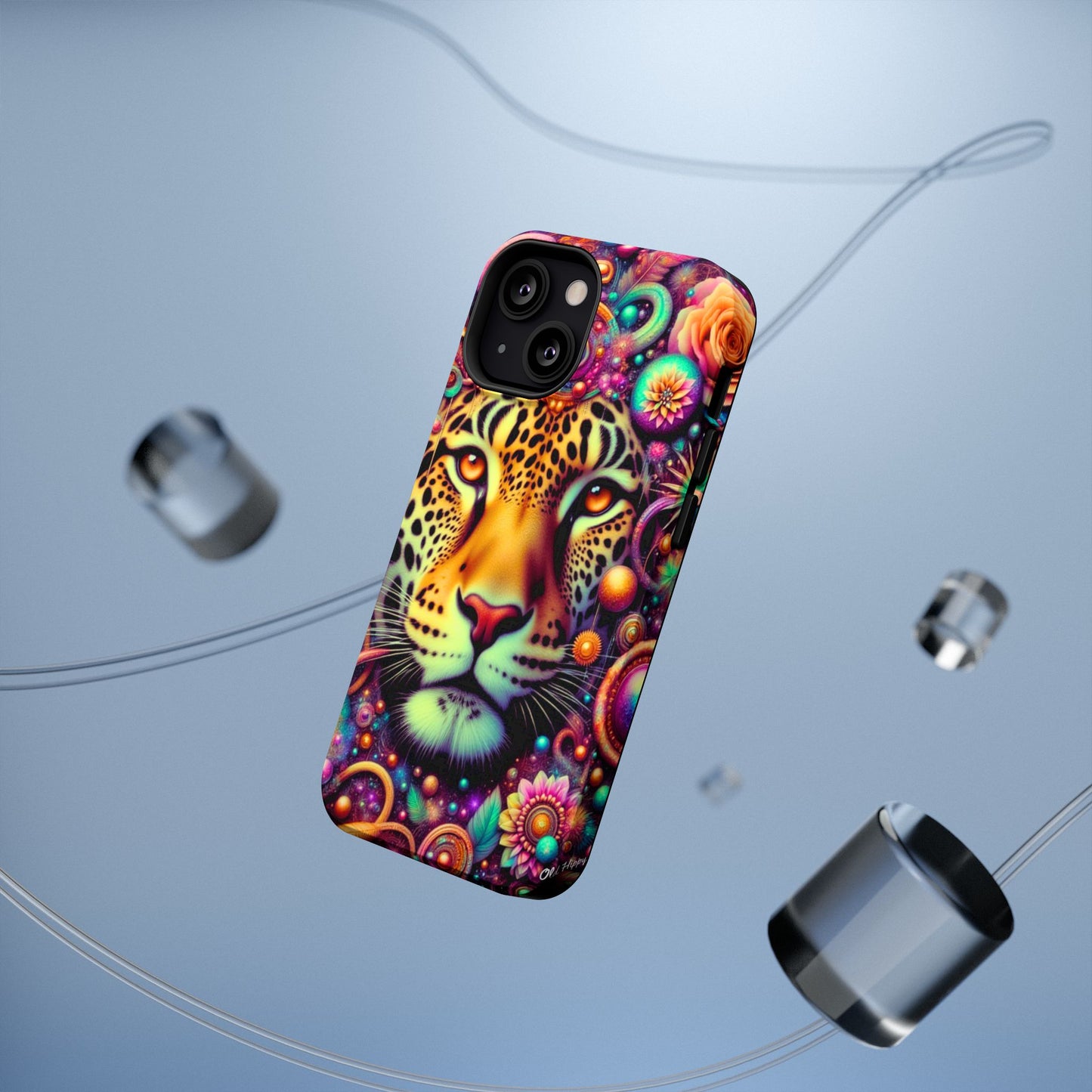 Leopard Psychedelic Phone Case — Vibrant Impact-Resistant iPhone Cover
