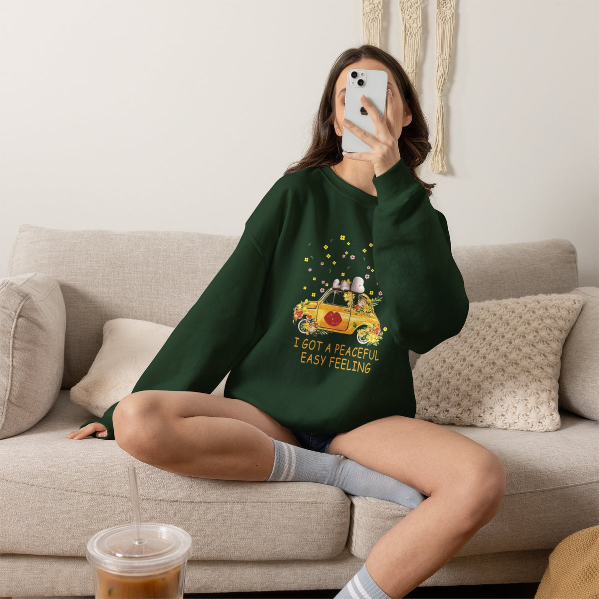 I've Got a Peaceful Easy Feeling Unisex Crewneck Sweatshirt
