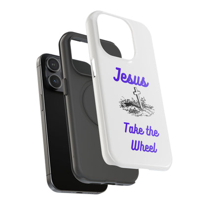 Jesus Take the Wheel Phone Case — Christian Impact-Resistant iPhone Case