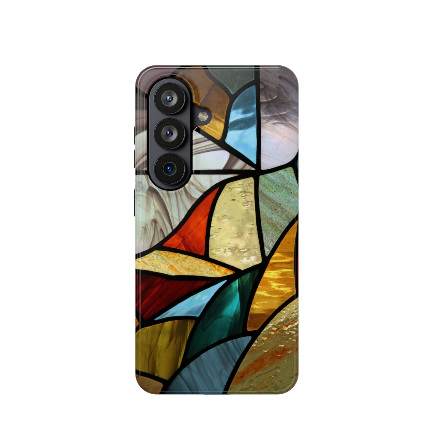 Stained Glass Impact Phone Case — Colorful Mosaic Protective Cover