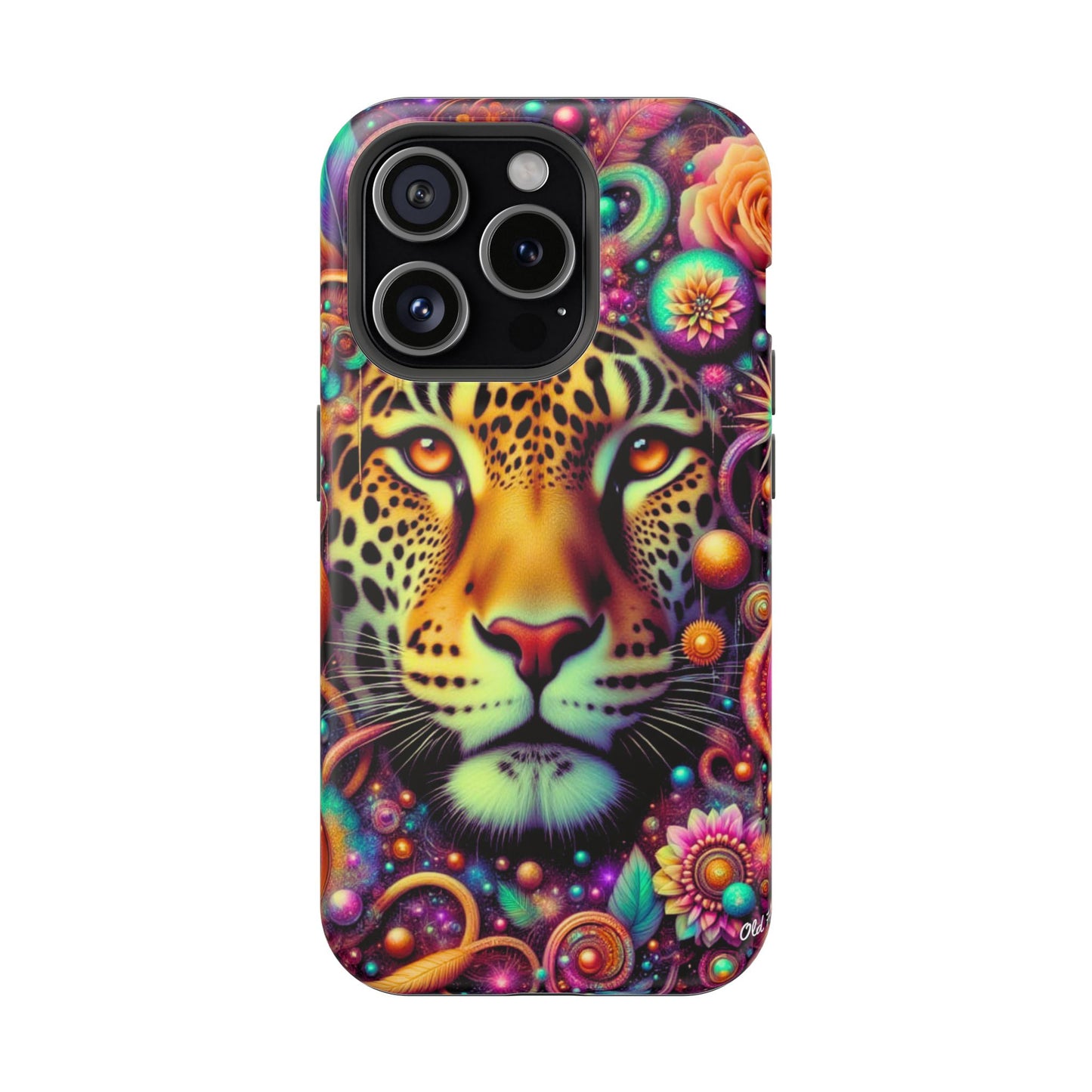 Leopard Psychedelic Phone Case — Vibrant Impact-Resistant iPhone Cover