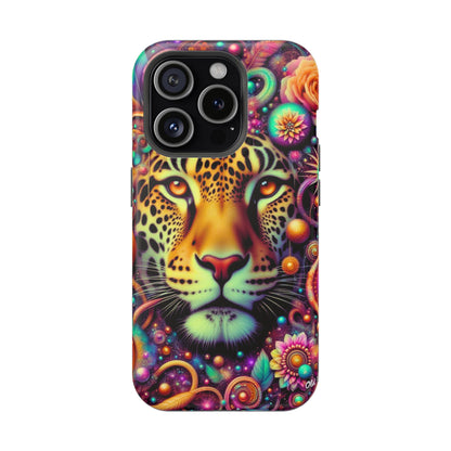 Leopard Psychedelic Phone Case — Vibrant Impact-Resistant iPhone Cover