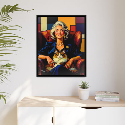 “The Matriarch: Cubist Portrait by Old Hippy