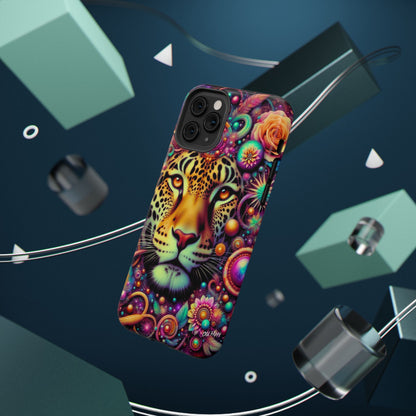 Leopard Psychedelic Phone Case — Vibrant Impact-Resistant iPhone Cover