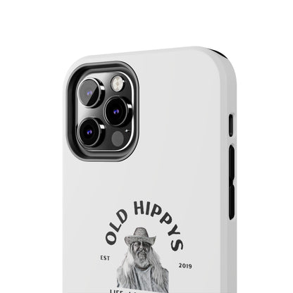 Old Hippys Phone Case — 'Life, Love, Peace, Contentment' Tough Protective Case