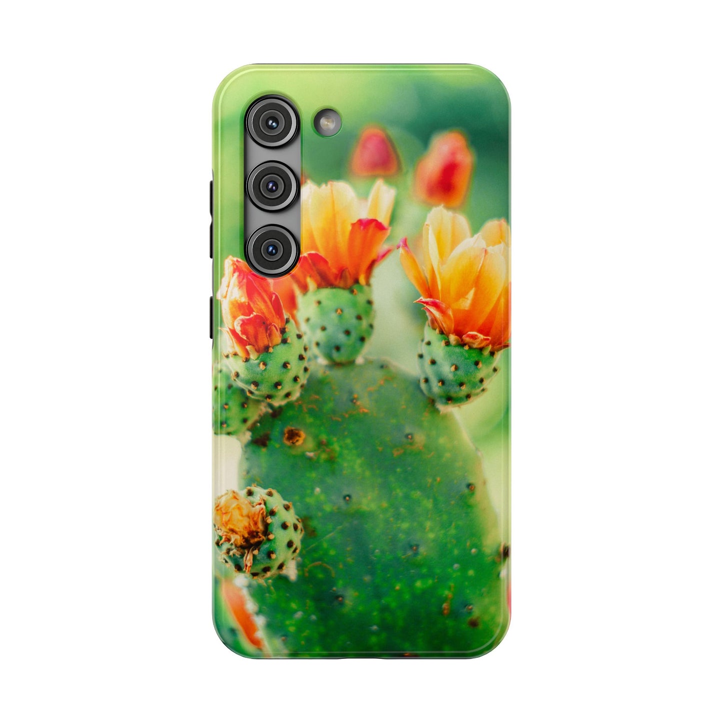 Cactus Bloom Phone Case — Impact-Resistant Floral iPhone Cover