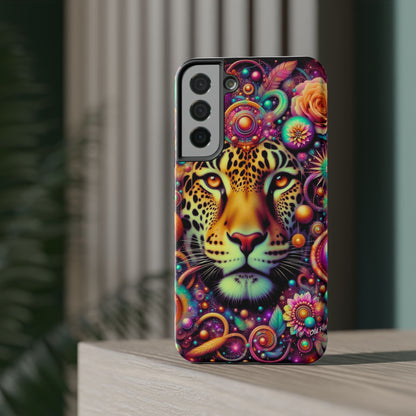 Leopard Psychedelic Phone Case — Vibrant Impact-Resistant iPhone Cover