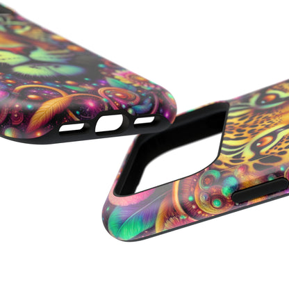 Leopard Psychedelic Phone Case — Vibrant Impact-Resistant iPhone Cover