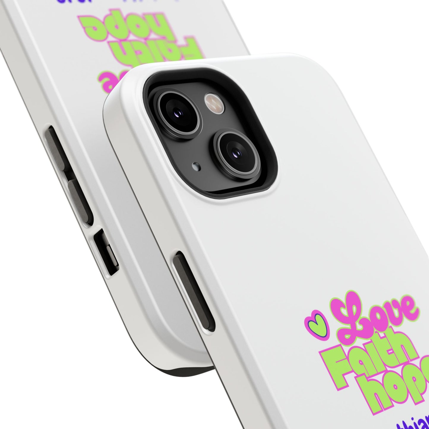 Impact-Resistant Phone Case — "Love Faith Hope" 1 Corinthians 13:13 Christian Protective Cover