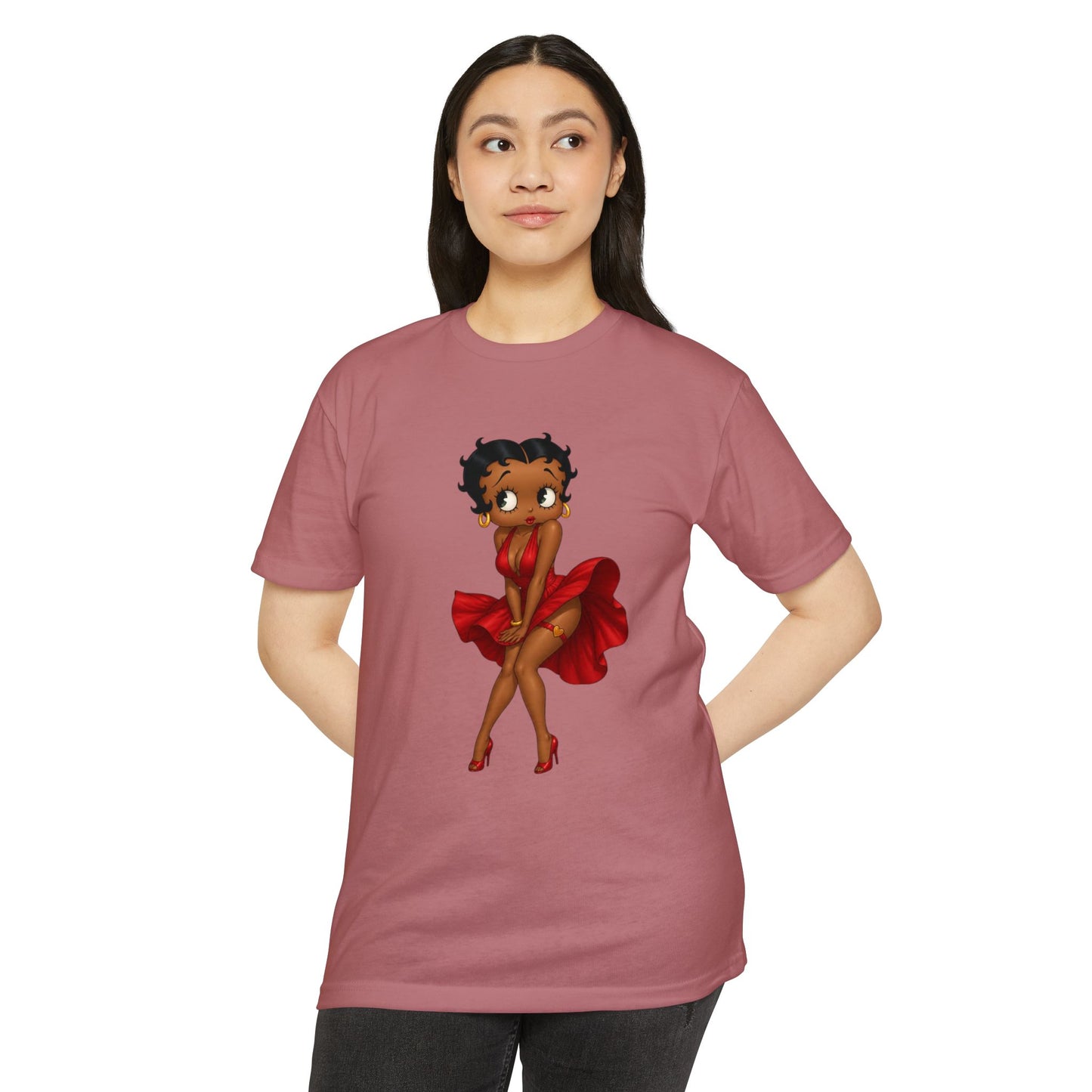 Betty Boop2 — Red Dress Retro Graphic Tee