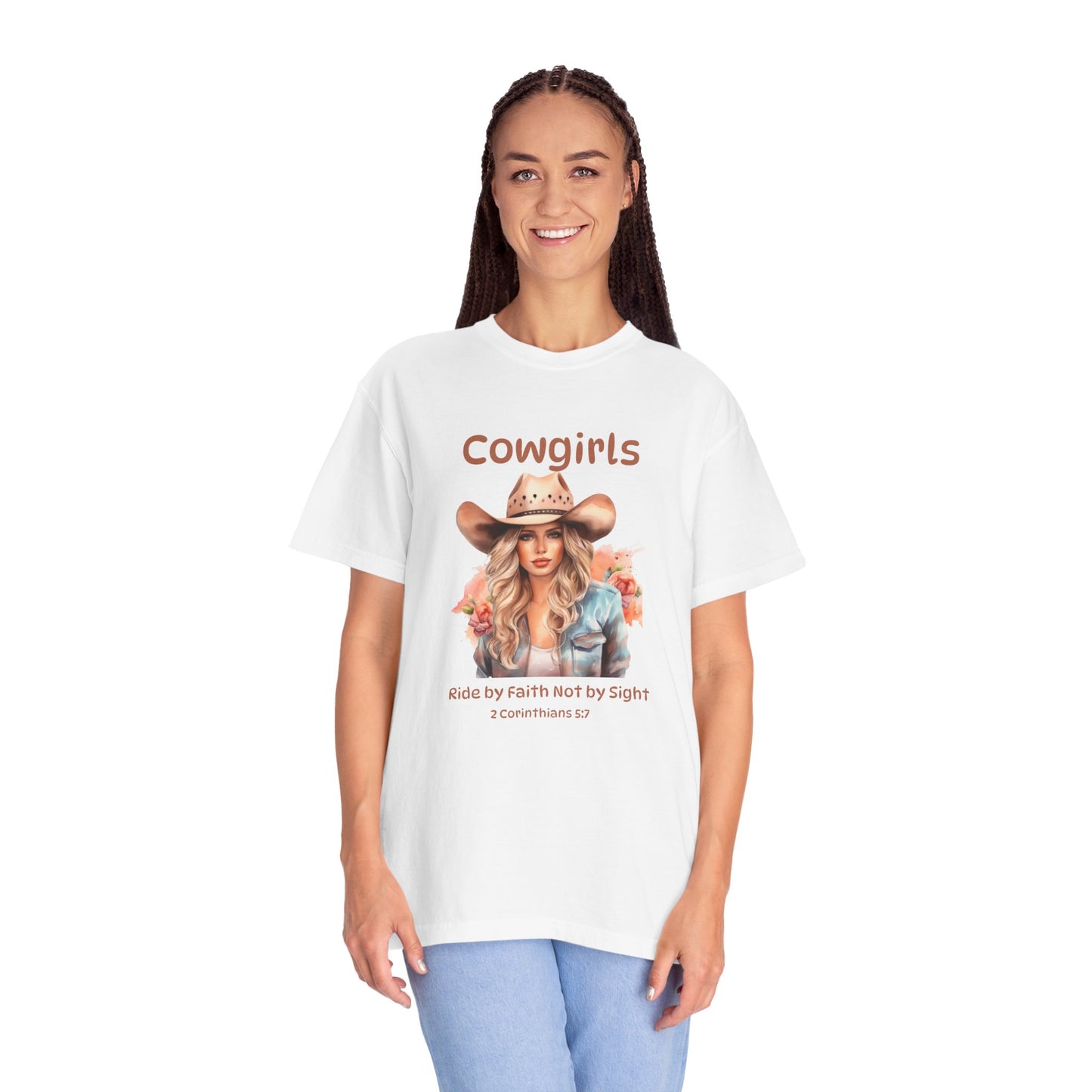 Cowgirl Faith Unisex Garment-Dyed T-Shirt - Inspirational Western Tee