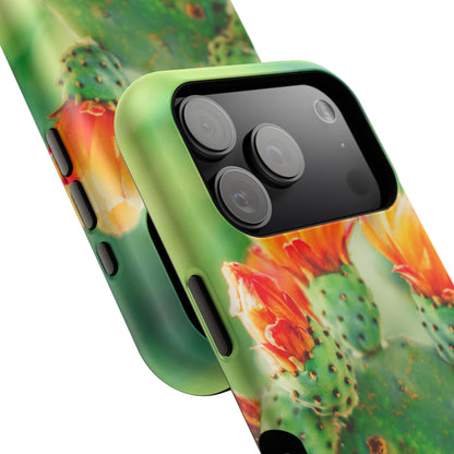 Cactus Bloom Phone Case — Impact-Resistant Floral iPhone Cover