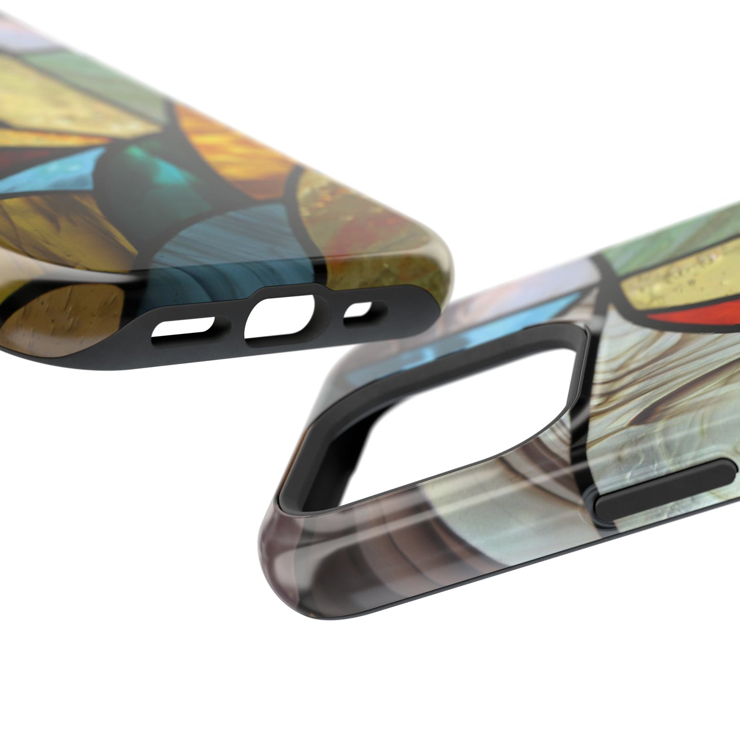 Stained Glass Impact Phone Case — Colorful Mosaic Protective Cover