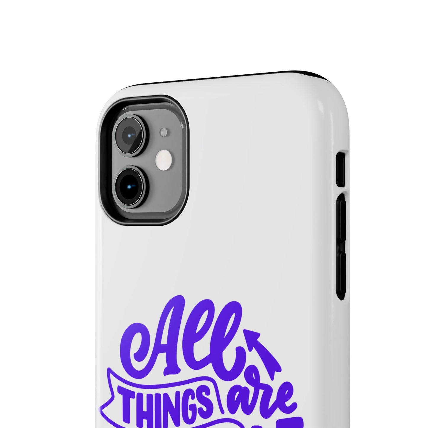 "All Things Are Possible If You Believe" (Mark 9:33) Christian Inspirational Protective Case