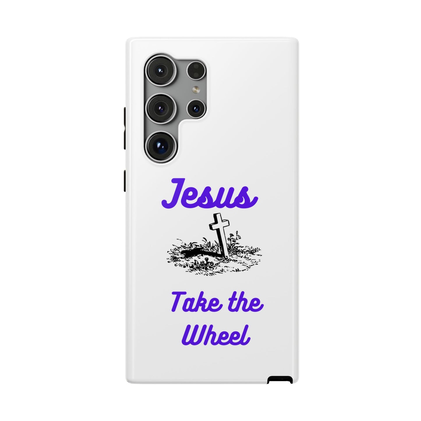 Jesus Take the Wheel Phone Case — Christian Impact-Resistant iPhone Case